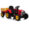 Tractor Rood, 2X 12V Motoren, Elektrische Kindertractor – afbeelding 3