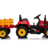 Tractor Rood, 2X 12V Motoren, Elektrische Kindertractor – afbeelding 4
