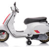 Vespa Sprint, 12V Elektrische Scooter met Muziek en Meer – wit – afbeelding 2